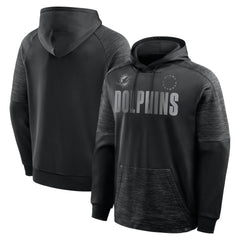 Miami Dolphins Chip Shot Pullover Hoodie - Black Hoodies