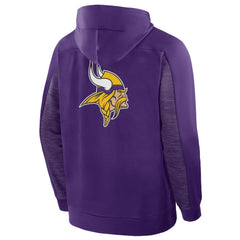 Minnesota Vikings Checkdown Pass Full-Zip Hoodie - Purple Hoodies