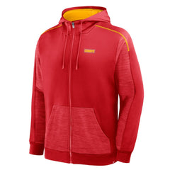 Kansas City Chiefs Checkdown Pass Full-Zip Hoodie - Red Hoodies