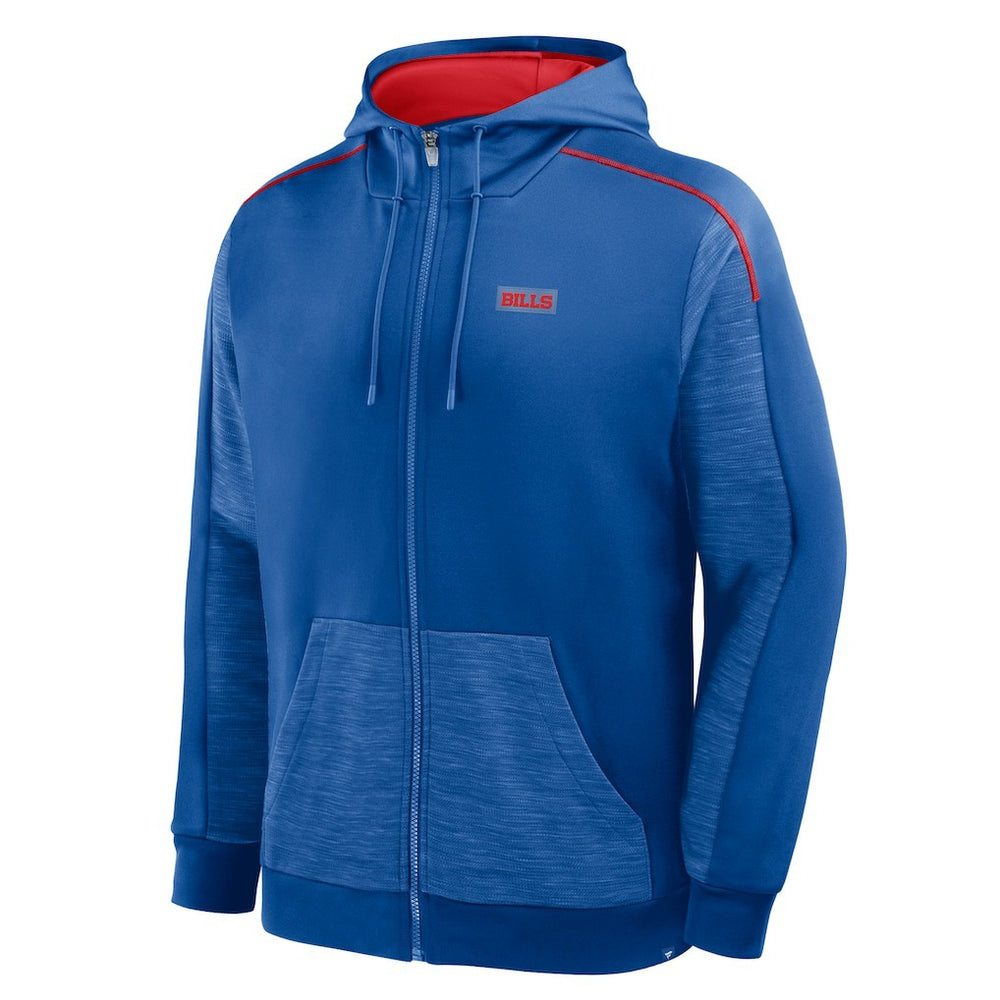 Buffalo Bills Checkdown Pass Full-Zip Hoodie - Royal Hoodies