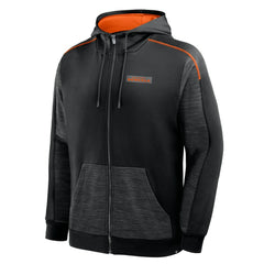 Cincinnati Bengals Checkdown Pass Full-Zip Hoodie - Black Hoodies