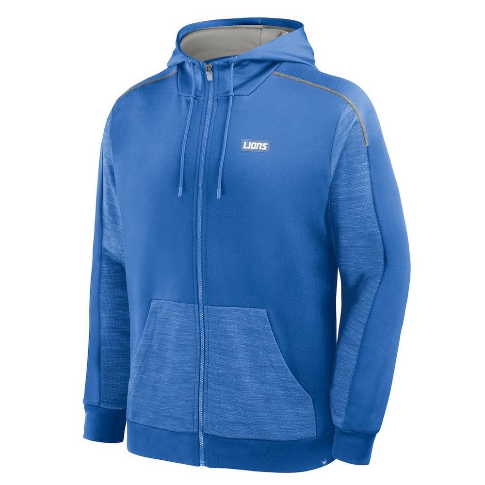 Detroit Lions Checkdown Pass Full-Zip Hoodie - Blue Hoodies