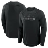 San Francisco 49ers Coverage Scheme Long Sleeve T-Shirt - Black T-shirts