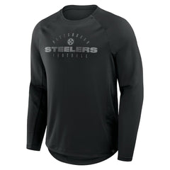 Pittsburgh Steelers Coverage Scheme Long Sleeve T-Shirt - Black T-shirts