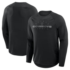 Dallas Cowboys Coverage Scheme Long Sleeve T-Shirt - Black T-shirts
