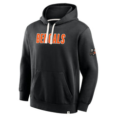 Cincinnati Bengals New Horizons Heritage Pullover Hoodie - Black Hoodies