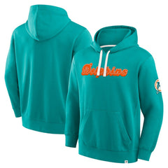 Miami Dolphins New Horizons Heritage Pullover Hoodie - Aqua Hoodies