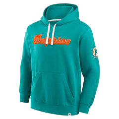 Miami Dolphins New Horizons Heritage Pullover Hoodie - Aqua Hoodies