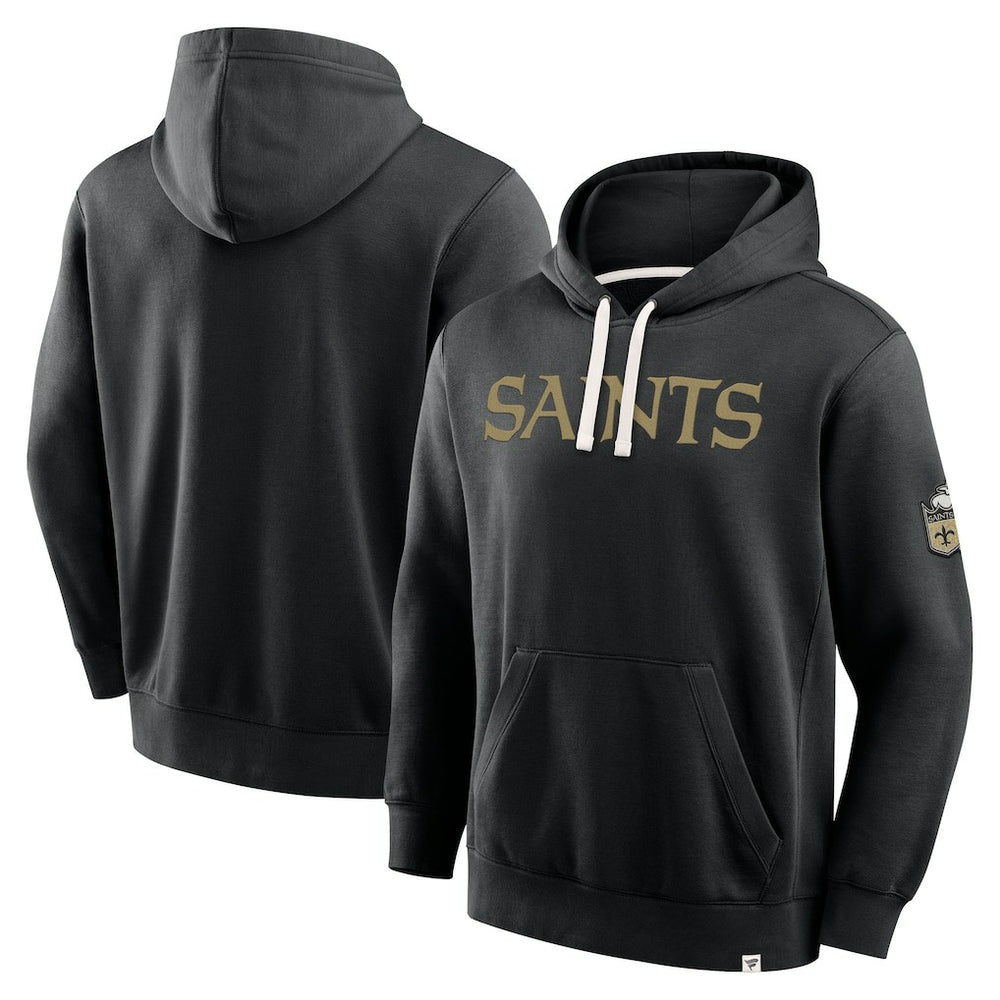 New Orleans Saints New Horizons Heritage Pullover Hoodie - Black Hoodies