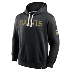 New Orleans Saints New Horizons Heritage Pullover Hoodie - Black Hoodies