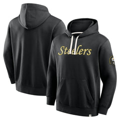 Pittsburgh Steelers New Horizons Heritage Pullover Hoodie - Black Hoodies