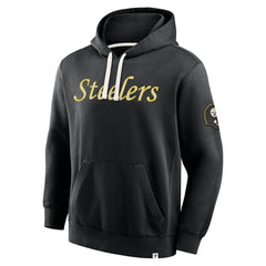 Pittsburgh Steelers New Horizons Heritage Pullover Hoodie - Black Hoodies