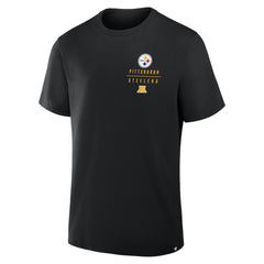 Pittsburgh Steelers Passing Pocket Legacy T-Shirt - Black T-shirts