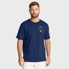 Seattle Seahawks Passing Pocket Legacy T-Shirt - College Navy T-shirts