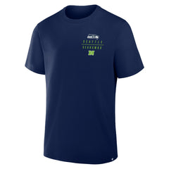 Seattle Seahawks Passing Pocket Legacy T-Shirt - College Navy T-shirts