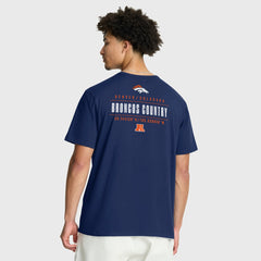 Denver Broncos Passing Pocket Legacy T-Shirt - Navy T-shirts