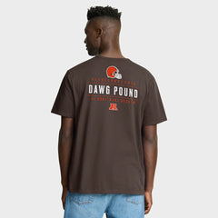 Cleveland Browns Passing Pocket Legacy T-Shirt - Brown T-shirts