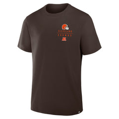 Cleveland Browns Passing Pocket Legacy T-Shirt - Brown T-shirts