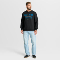 Carolina Panthers Powerful Throw Legacy Pullover Sweatshirt - Black Pullover