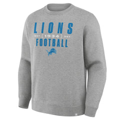 Detroit Lions Powerful Throw Legacy Pullover Sweatshirt - Heather Gray Pullover