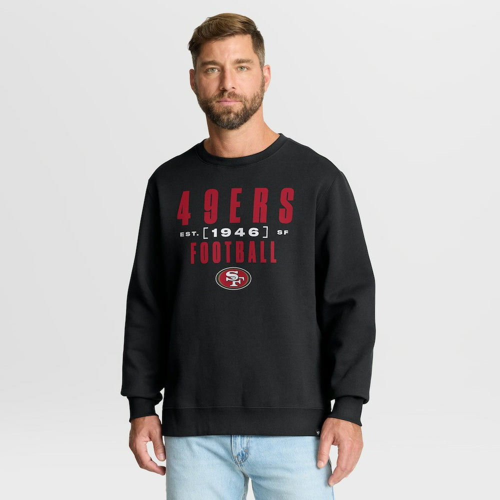San Francisco 49ers Powerful Throw Legacy Pullover Sweatshirt - Black Pullover