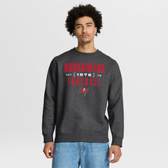 Tampa Bay Buccaneers Powerful Throw Legacy Pullover Sweatshirt - Heather Pewter Pullover