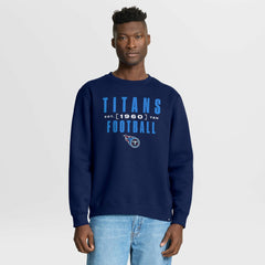 Tennessee Titans Powerful Throw Legacy Pullover Sweatshirt - Navy Pullover