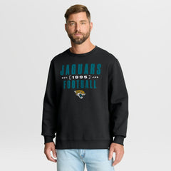Jacksonville Jaguars Powerful Throw Legacy Pullover Sweatshirt - Black Pullover
