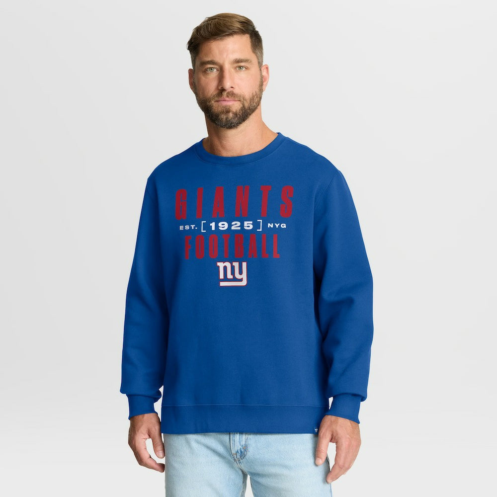 New York Giants Powerful Throw Legacy Pullover Sweatshirt - Royal Pullover