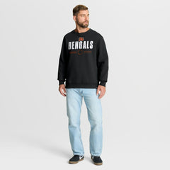 Cincinnati Bengals Direct Handoff Legacy Pullover Sweatshirt - Black Pullover