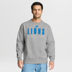 Detroit Lions Direct Handoff Legacy Pullover Sweatshirt - Heather Gray Pullover