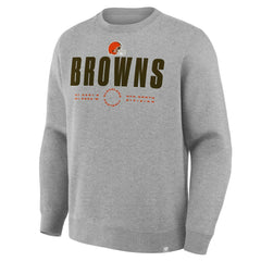 Cleveland Browns Direct Handoff Legacy Pullover Sweatshirt - Heather Gray Pullover