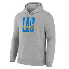 Los Angeles Chargers Right Tackle Legacy Pullover Hoodie - Heather Gray - Heather Gray Hoodies