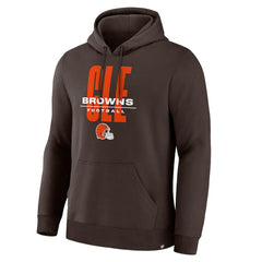 Cleveland Browns Right Tackle Legacy Pullover Hoodie - Brown - Brown Hoodies