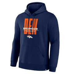 Denver Broncos Right Tackle Legacy Pullover Hoodie - Navy - Navy Hoodies