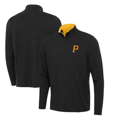 Pittsburgh Pirates Antigua Content Quarter-Zip Top - Black Tops
