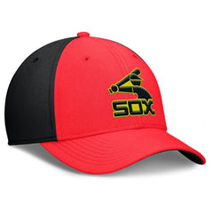 Chicago White Sox Nike Neon 90s Rise SwooshFlex Hat - Crimson/Black Hats