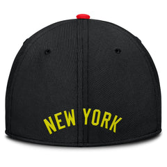 New York Yankees Nike Neon 90s Rise SwooshFlex Hat - Crimson/Black Hats