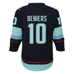 Matty Beniers Seattle Kraken Youth Alternate Replica Player Jersey - Navy | US 202439434