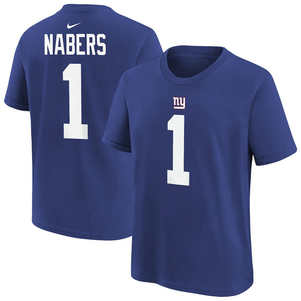 Malik Nabers New York Giants Player Name & Number T-Shirt - Royal T-shirts