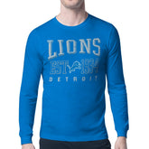 Detroit Lions Starter Retro Team Logo Long Sleeve T-Shirt - Blue T-shirts