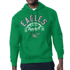 Philadelphia Eagles Starter Half Ball Retro Logo Pullover Hoodie - Kelly Green Hoodies
