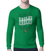 Philadelphia Eagles Starter Retro Team Logo Long Sleeve T-Shirt - Kelly Green T-shirts