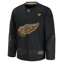 Detroit Red Wings Fanatics 2024 Military Appreciation Practice Jersey - Black | US 202439736