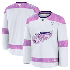 Detroit Red Wings Fanatics 2024 Hockey Fights Cancer Practice Jersey - White | US 202439770