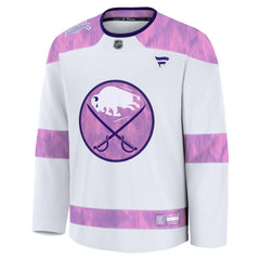 Buffalo Sabres Fanatics 2024 Hockey Fights Cancer Practice Jersey - White | US 202439789