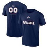 Colorado Avalanche Personalized Name & Number Midfielder T-Shirt - Navy | US 202441159