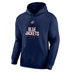 Columbus Blue Jackets Personalized Name & Number Midfielder Pullover Hoodie - Navy | US 202441163