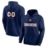 Montreal Canadiens Personalized Name & Number Midfielder Pullover Hoodie - Navy | US 202441182