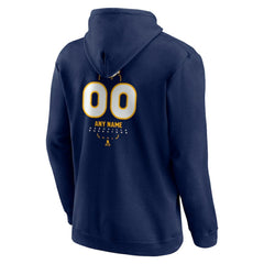 Nashville Predators Personalized Name & Number Midfielder Pullover Hoodie - Navy | US 202441187